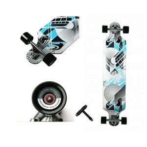 WiiSHAM Professional Speed Drop Down Complete Longboard Skateboard(42 Inches)