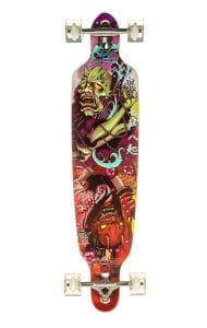 Punisher Skateboards 40-Inch Longboard Skateboard With Drop-Through Canadian Maple Concave Deck, Assorted Styles